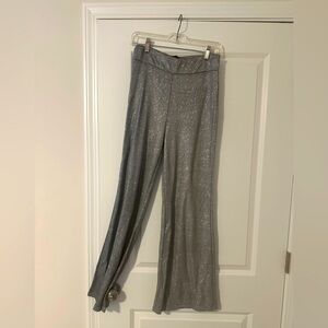 Silver shimmer pants women’s